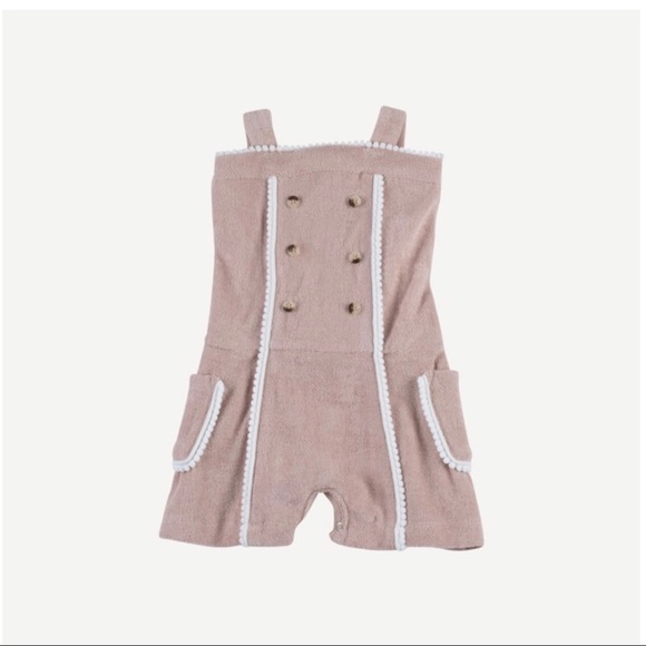 🆕 KATE QUINN Organics Mauve Terry Jumpsuit 18/24M